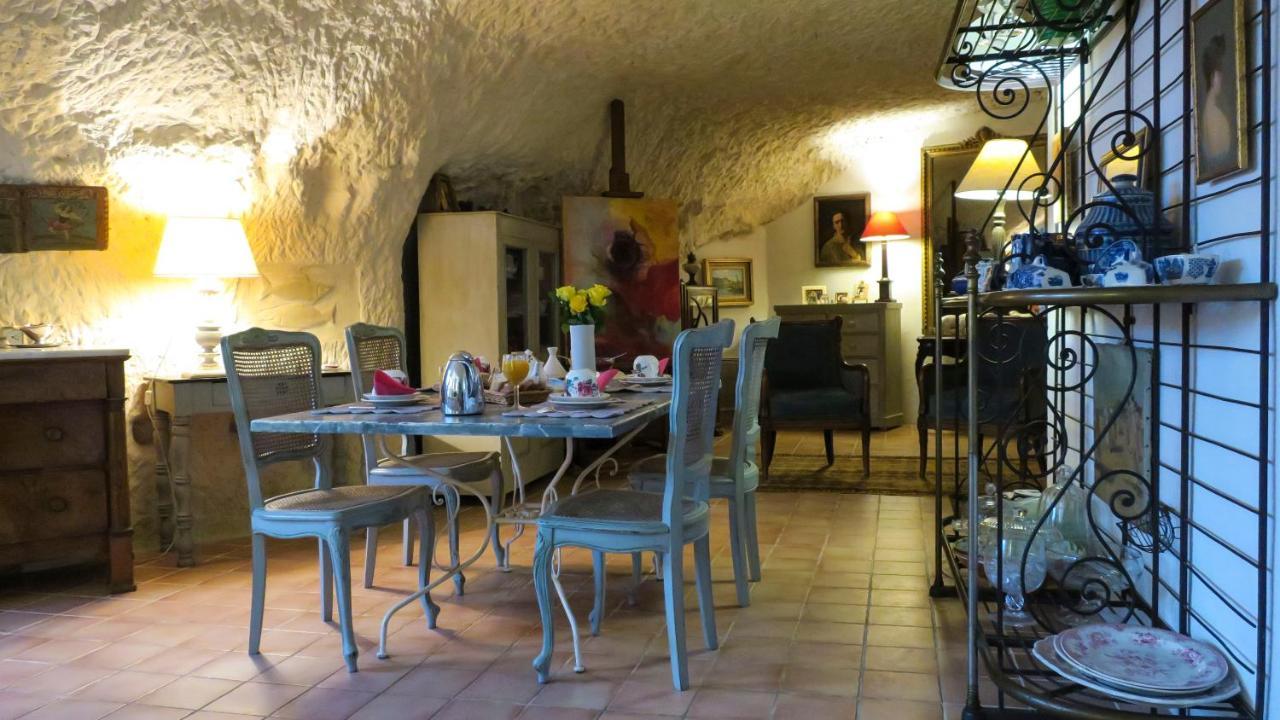 לינה וארוחת בוקר Trôo La Cave De L'Eperon חדר תמונה