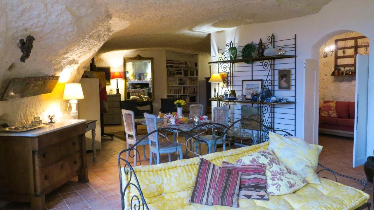 לינה וארוחת בוקר Trôo La Cave De L'Eperon מראה חיצוני תמונה